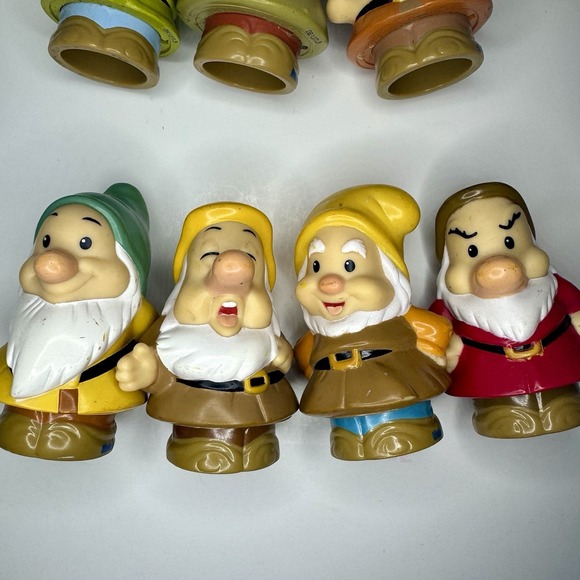 Fisher-Price Little People Disney Snow White 7 Dwarfs Figure Set NO Snow White - Picture 8 of 8